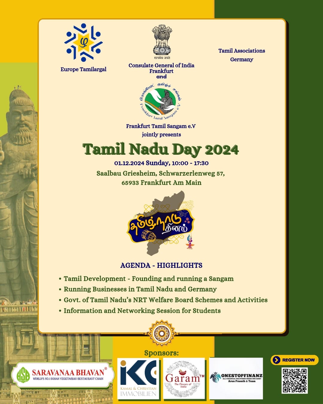 Tamil Nadu Day 2024 Conference பிராங்பேர்ட் தமிழ்ச் சங்கம் e.V